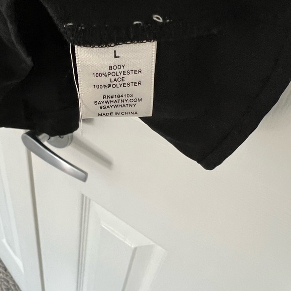 Black crocheted top sundress or coverup - Picture 3 of 4